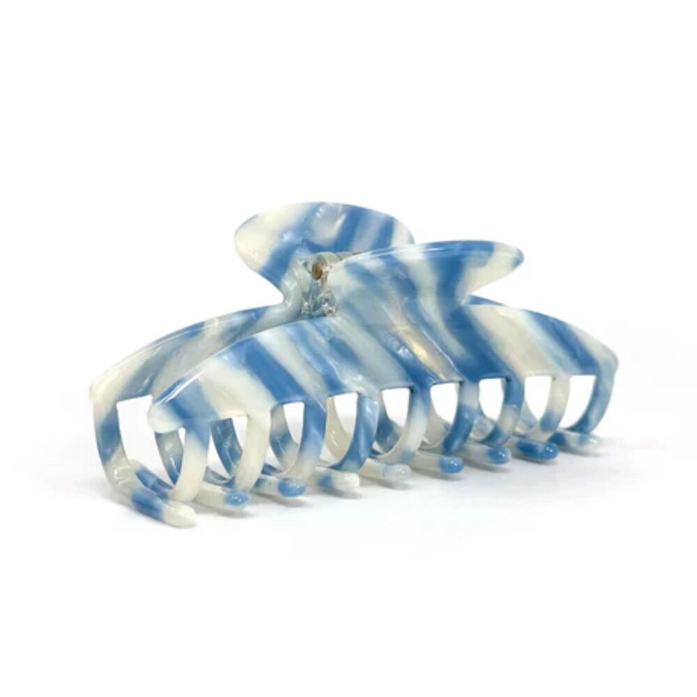NWT The Big Guy Blue Marbled Hair Claw Clip
